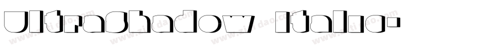 UltraShadow Italic字体转换